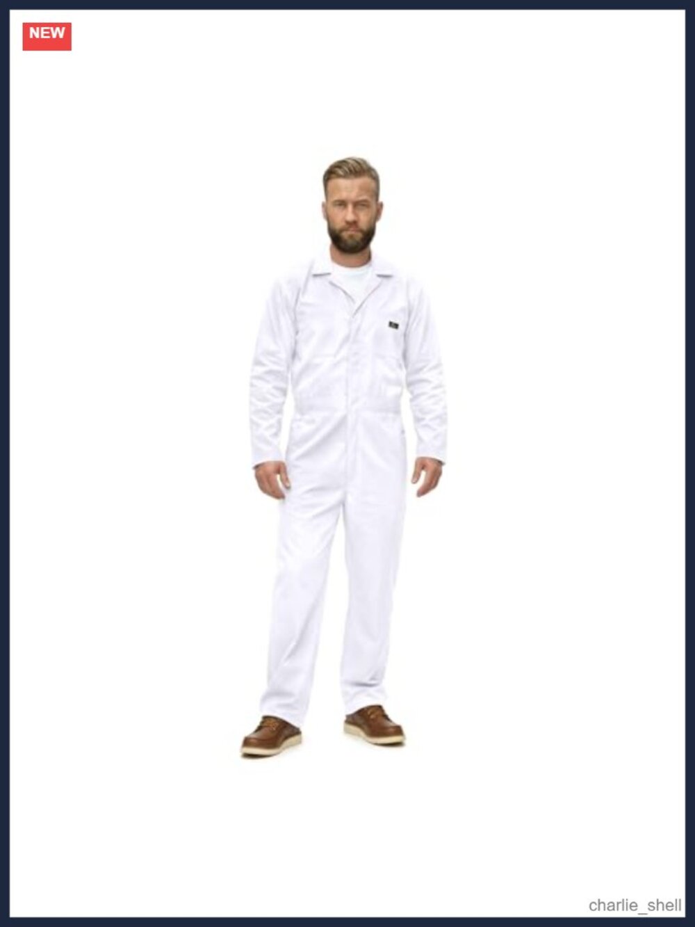 Long Sleeve Zip Up Twill Coverall, Stain & Wrinkle Resistant, Work Utility